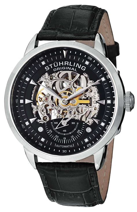 stuhrling skeleton watches for men